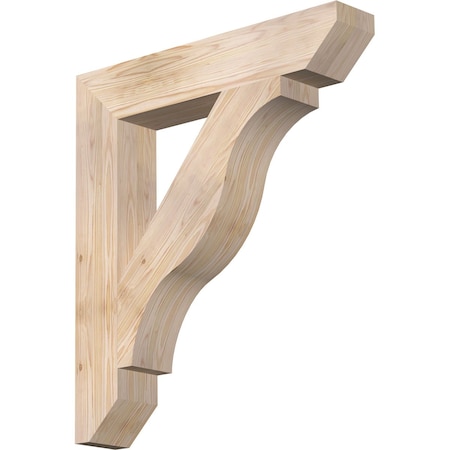 Ekena Millwork Funston Slat Smooth Bracket, Douglas Fir, 5 1/2"W x 32"D x 36"H BKT06X32X36FST06SDF